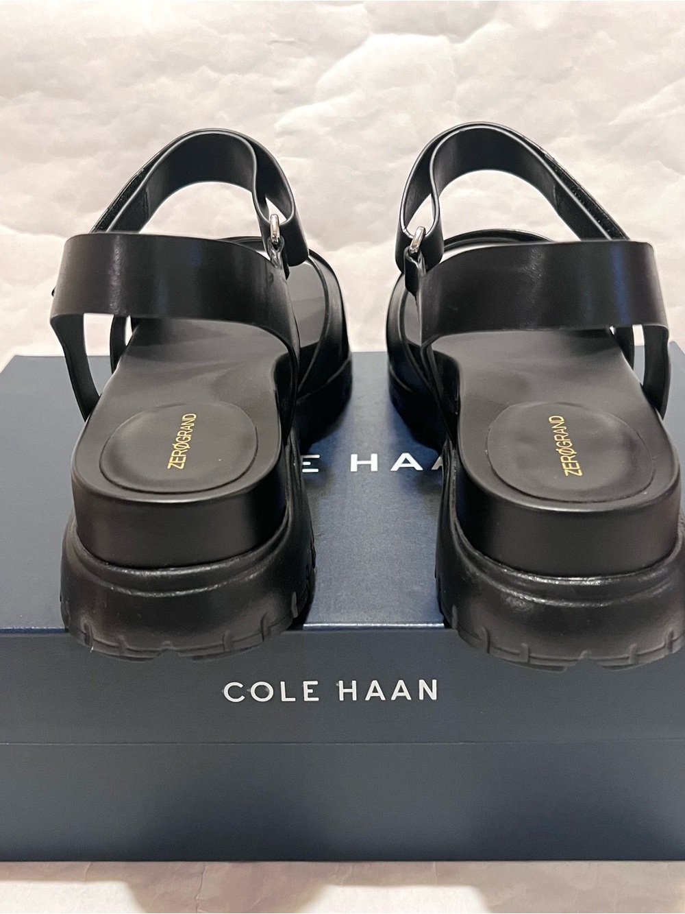 Cole Haan ZeroGrand Sandal II Black Size 10 - Picture 6 of 10